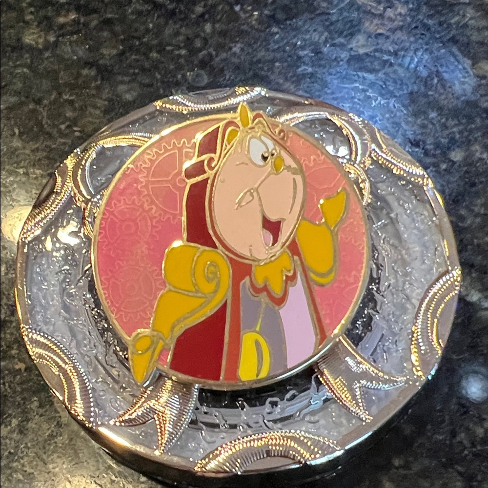 New Disney Fantasy Pin Cogsworth From Beauty and The Beast LE 50